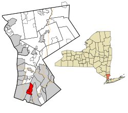 Westchester County New York incorporated and unincorporated areas Eastchester (town) highlighted
